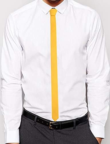 Gusleson Moda 1,58 （4cm） gravata de cor sólida e conjuntos quadrados de bolso para homens + caixa de presente