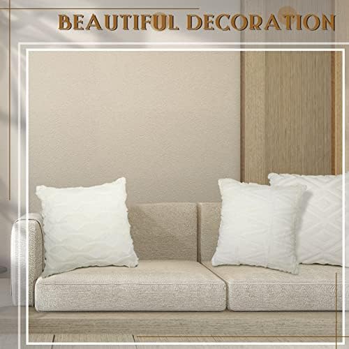 Conjunto de mepase de 4 bomas de almofadas decorativas de boho 18 x 18 polegadas Faux Wool Velvet Couch Capas de travesseiros