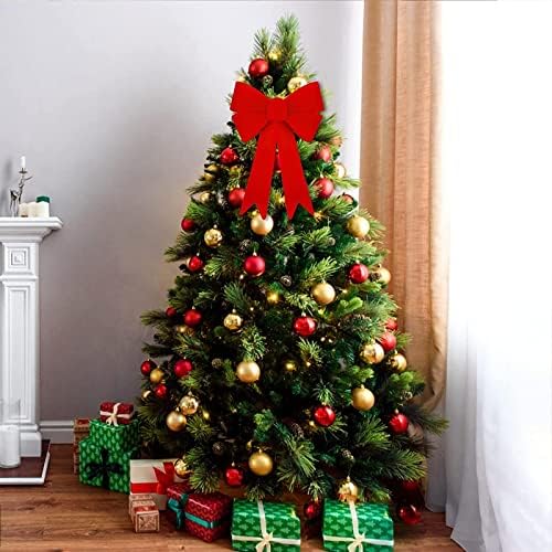 TurnMeon 2 pacote 12 '' x 18 '' grandes decorações de arcos de natal, arcos xadrez de búfalo de Natal para guirlanda