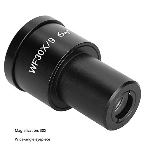 Microscópio ocular, lente ocular microscópio, 30x preto mais claro 9mm Transmitância de boa luz para microscópio