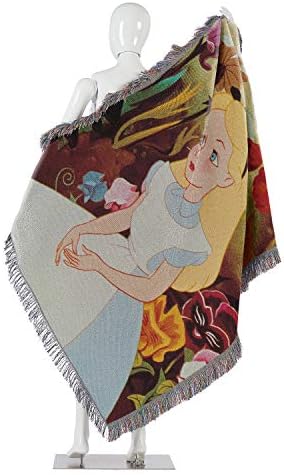Disney Alice no País das Maravilhas, Alice in the Garden Tapestry Tapestry Throw Blain, 48 x 60
