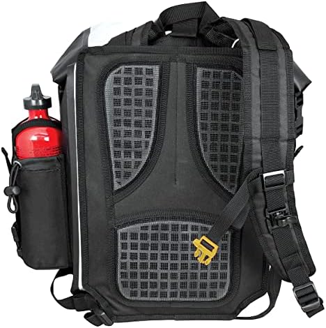 Nelson-Rigg Hurricane Backpack/pacote de cauda à prova d'água, preto/cinza