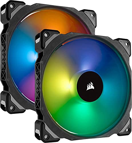 Corsair ML140 Pro 140mm Premium Levitação Magnetic RGB LED PWM Fan com nó de iluminação pacote duplo