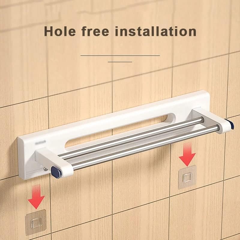 Houkai LED Induction Tootom Solder sem perfuração de 1/2 toalhas de haste Acessórios para banheiros da prateleira do banheiro