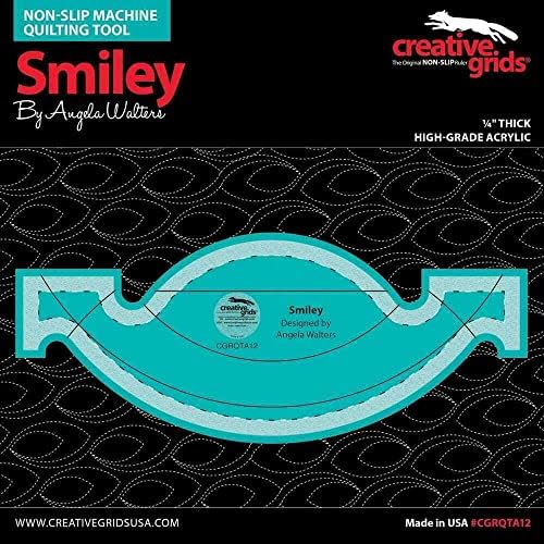 Ferramenta de Quilting de máquinas de grades criativas Smiley - CGRQTA12