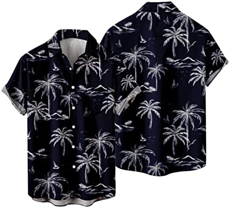 Xiloccer camisetas básicas Verifique camisas tropicais para homens camisetas de softball button up buckled buckle