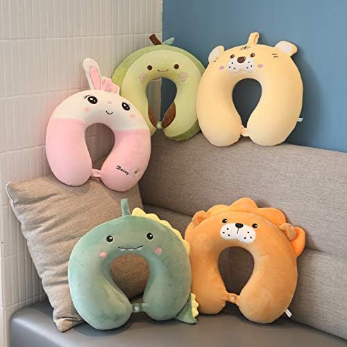 Kokodik Cute Abacate Travel Neck Pillow, travesseiro de pelúcia em forma de U para adultos