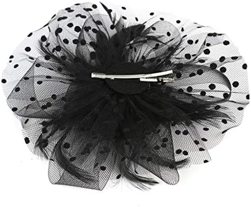 Chapéus da Igreja da Igreja da Mulher 20s 50s Hat Fascinator Mesh Fibbons Feathers Tea Party Fascinator Party Headwear