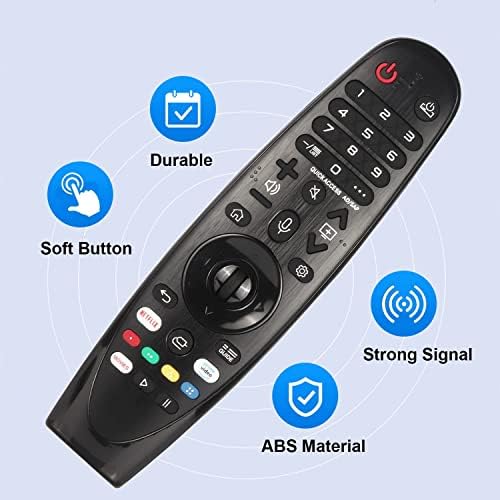 Novo MR20GA AKB75855501 Voice Magic Remote Control para modelos 2020 LG Smart TV OLED, Nano Cell e 4K UHD 49Nano85UNA OLED55BXPUA com Netflix e Prime Video Hot Keys com baterias