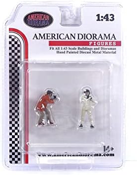 Dia da corrida Figuras Diecast Set 2 para modelos de escala 1/43 da American Diorama 38360