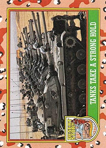 1991 Topps Desert Storm Storm Yellow Letipo Letter Coalition for Peace Trading Carting 40b Tanks São um forte porão