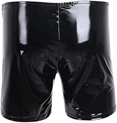 2023 New mass Four Seasons Fashion Casual Solid Color Shorts de couro Sexy Couro macio sabor de calcinha calça calça Men tira de roupas íntimas