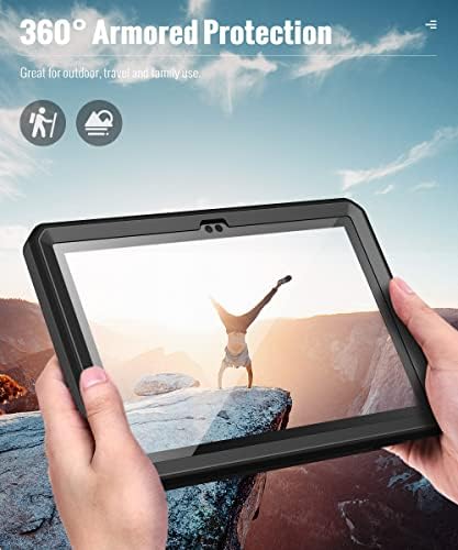 O caso Moko se encaixa no novo Kindle Fire HD 8 e 8 Plus Tablet 8 “, Corpo Full Rugged Mandel