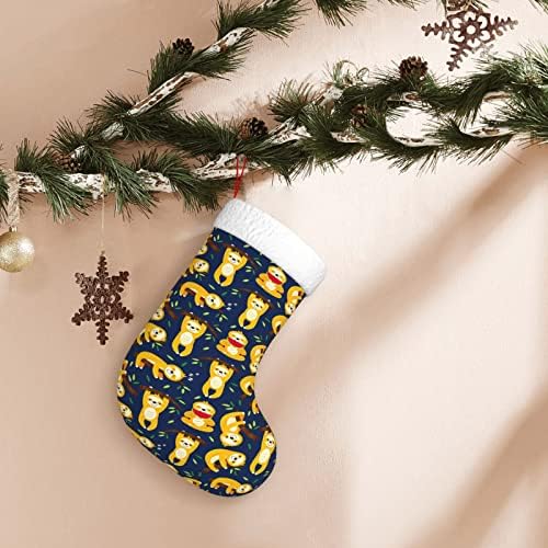 Herbeier preguiçoso preguiçoso personalizado meias de Natal, meias decorações de Natal Indoor, decorações de Natal ao ar livre para festas de férias em família meias de Natal