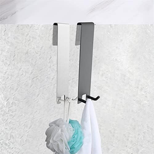 N/A 2pcs/pacote para toalhas gancho de banho de túnica sobre a porta pendurado na tela do banheiro vidro caseiro