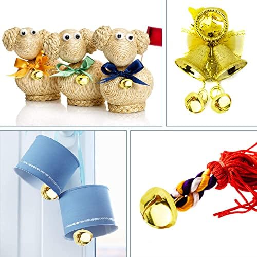 200pcs jingle sells 1/2 polegada sinos de artesanato a granel DIY para decorações de natal e animais de estimação