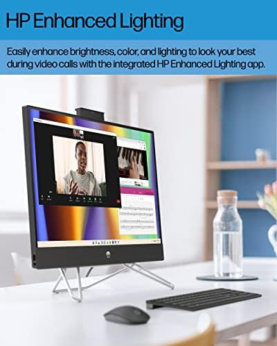 Pacote All-In-One PC HP, tela de tela sensível ao toque de 27 Full HD Micro-Edge, 12ª generação Intel Core i5 Processador, Intel