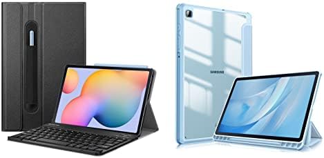 Finie Bundle: Case para Samsung Galaxy Tab S6 Lite 10,4 polegadas 2022/2020, tampa de suporte fino com teclado sem fio magneticamente