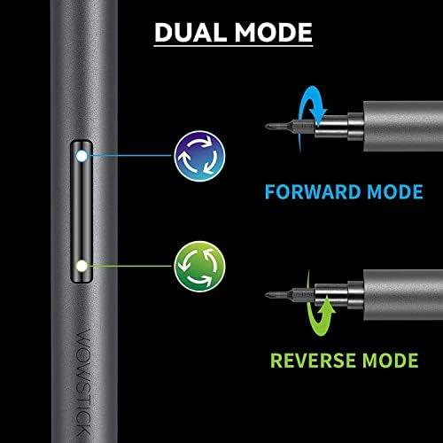 Wowstick 1f+ mais 69 em 1 mini versão de fenda elétrica Tipo-C, chave de fenda de precisão de torque duplo com luz LED, chave de fenda