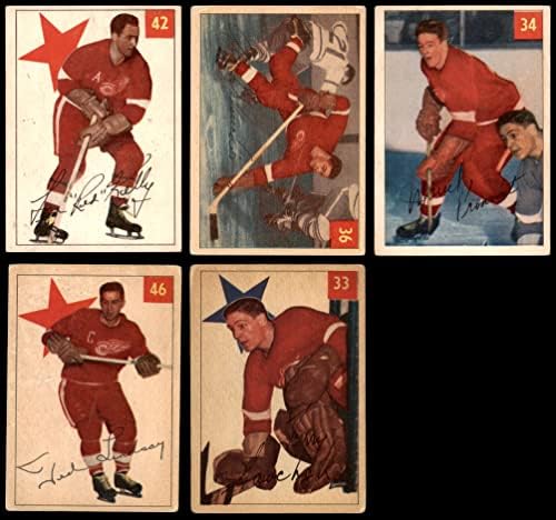 1954-55 Parkhurst Detroit Red Wings Team Set Detroit Red Wings VG Red Wings