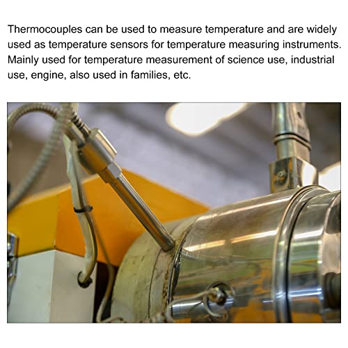 Meccanidade K Tipo de temperatura Sensor M6 Sondas de temperatura do parafuso Termopar 16ft -50 a 200 ° C