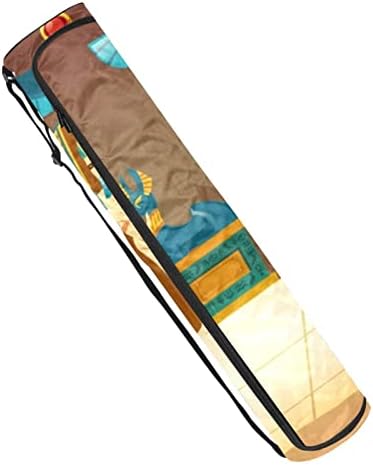 Pirâmide egípcia Rune Yoga Mat Carrier Bag com alça de ombro de ioga bolsa de ginástica Bolsa de praia