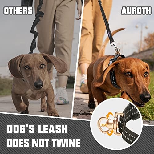 Auroth Tactical Dog Arnness com trela de cão pesado de 6 pés e colarinho de cachorro reflexivo para cães grandes médios