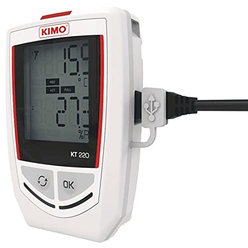 Datalogger de temperatura KIMO KT220-N sem DisplayalongWith Certificado de Calibração por Instrucart