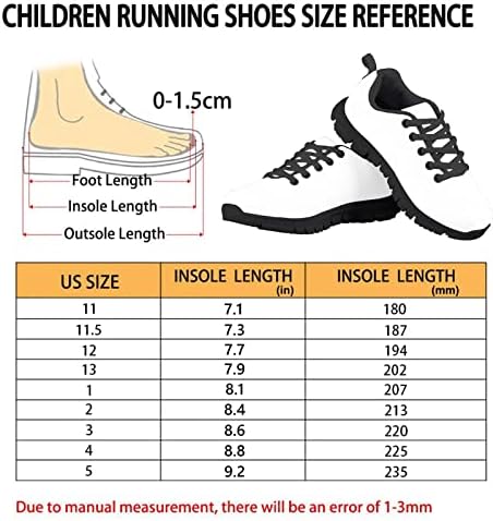 Huiacong Kids Running Shoes Running Platform para meninos meninas tamanho 11-3 tênis