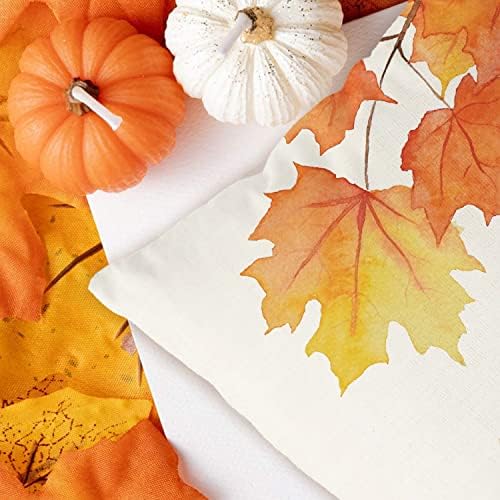 Capas de travesseiros de outono da gagec 18x18 polegadas folhas de bordo de gato outono Ação