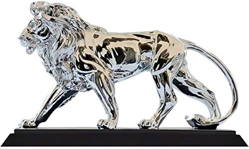 Zamtac Room Decoration Resina Lion Melhor Art Toy Toy Silver Color Lion