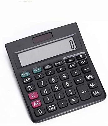 Calculadora de mesa eletrônica da calculadora MJWDP com 12 dígitos de exibição de 12 dígitos Bateria solar LCD Display