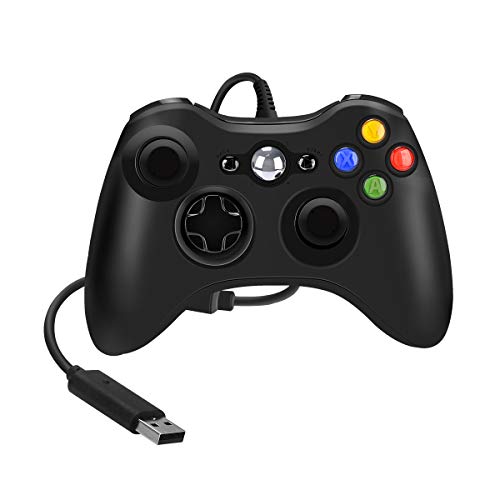 Controlador de Wired Compatível com Xbox 360, 7,2 ft controlador de jogo gamepad USB Wired Gaming Ergonomic Design Joypad Gamepad