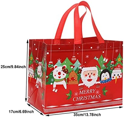 Sacolas de natal com alças Bagmultifuncional bolsas de Natal para presentes que embrulham festas de compras Festa da festa