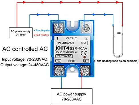 Módulo de relé de estado sólido Hifasi para controlador de temperatura SSR SSR 10DA 25DA 40DA 10AA 25AA 40AA com capa