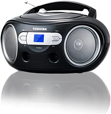 Toshiba Ty-Crs9 CD Boombox com entrada estéreo AM/FM e AUX