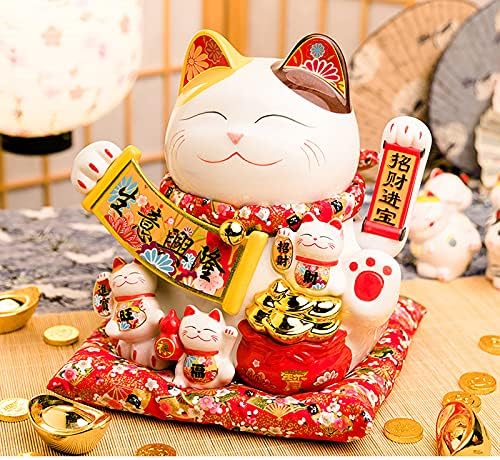 Fayang Maneki Neko, sorte da sorte, 11 acenando cerâmica Maneki Neko, Gato Lucky Lucky, gato de sorte japonês, presente