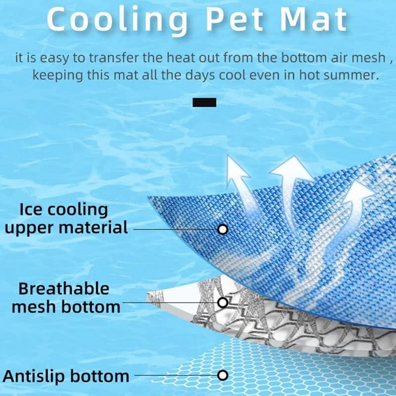 N/A Pet Dog Refrigeing Tapete de verão Mat para cães Sofá de cobertor de gato Cama de cachorro respirável Summer Washable