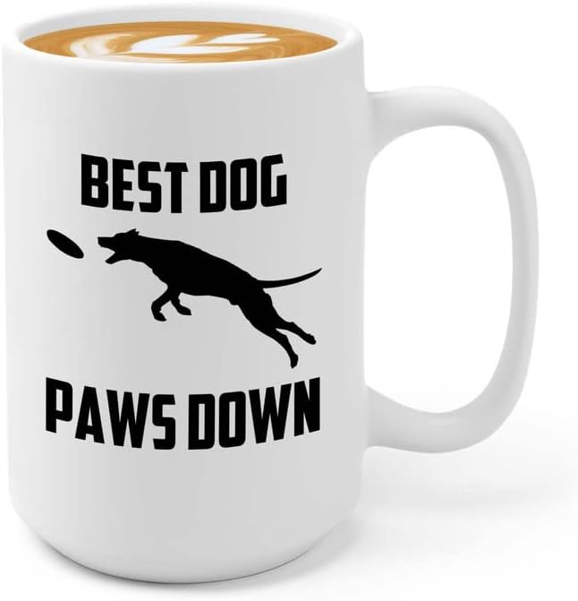 Treinamento para cães Caneca de café 15oz White - BWST PAWS DOG - Treinador de cachorro proprietário de animais de estimação Puppy