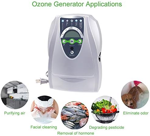 Gerador de ozônio doméstico, remoção de odor da máquina de ozônio de 500 mg/h, ozonador projetado especificamente para água limpa,