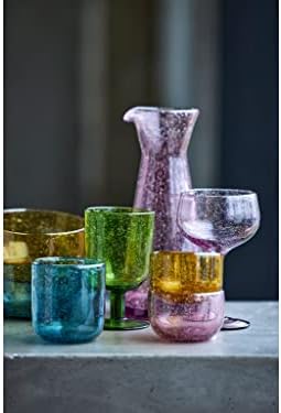 Lyngby Glass Valencia 25795 cn Vicos de água, conjunto de 6, 12,5 fl oz, verde