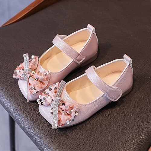 Baby Girls Dress Sapatos Mary Jane Sapatos de vestido baixo Princesa Sapatos de flores para crianças
