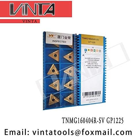 FINCOS TNMG160404R -SV GP1225 CARBIDO CNC Turnando inserções -