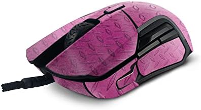 Mightyskins Glitter Glitter Compatível com SteelSeries Rival 5 Mouse de jogos - Placa de diamante rosa | Acabamento de brilho protetor e durável de alto brilho | Fácil de aplicar | Feito nos Estados Unidos