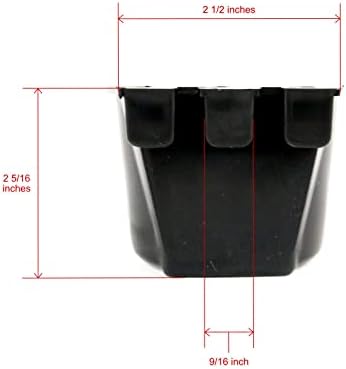 A ROP SHOP | Copo de gaiola preta, 0,5 litros / 8 fl oz para pendurar ração e água