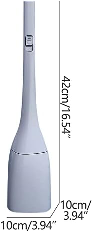 Brush e suporte de vaso sanitário de silicone ke1clo, 90 ° de abertura e fechamento livre, base de slots de ventilação, sistema de