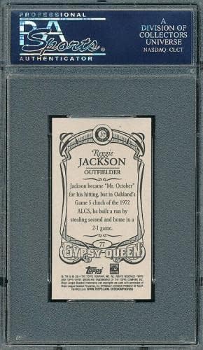 PSA 10 Gem Mint Gypsy Queen Mini Reggie Jackson 2014 White Jersey T206#77 TPHLC - Cartões de beisebol
