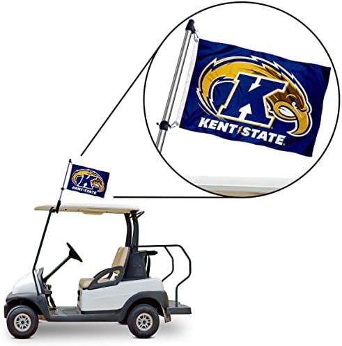 Kent State Golden Flashes Boat e Mini Flag and Flag Polle Stround Mount Set