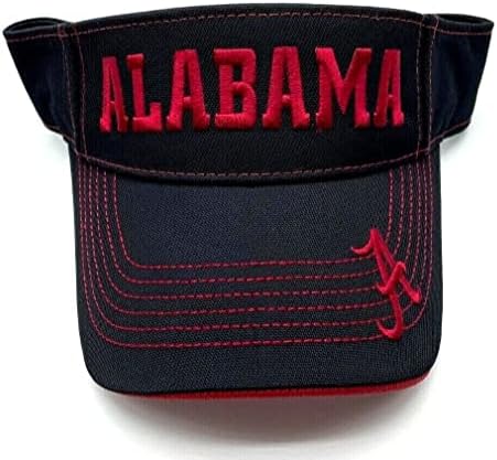 OC Sports University of Alabama Visor Hat Hat Bordado MVP Ajustável Cap