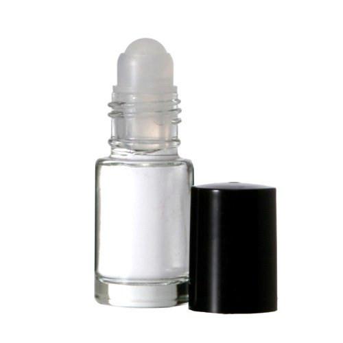 A parfumerie 5 ml. Rolo de vidro na garrafa. Perfeito para aromaterapia com óleos essenciais, perfume e colônia. Rolo de plástico. Pipetas incluídas